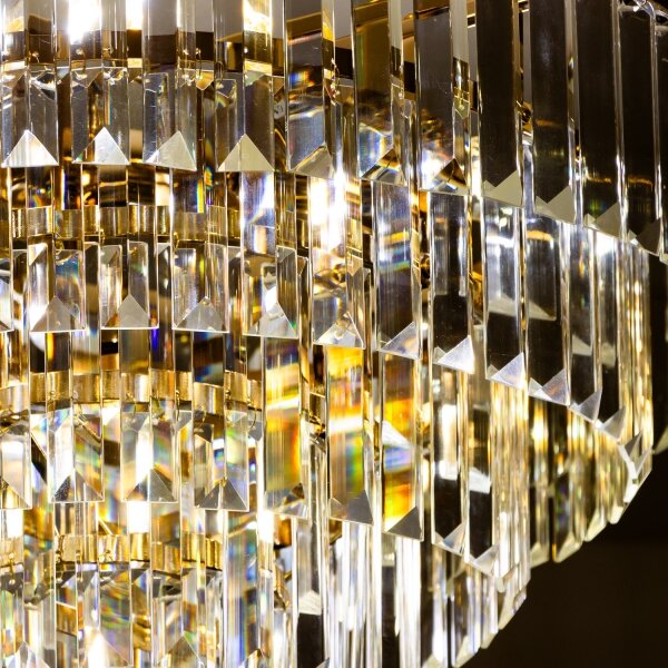Lustră de cristal aplicată Brilagi CRYSTAL 5xE14/40W/230V auriu