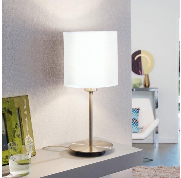 Lampă de masă Eglo 54744 ANADIA 1xE14/40W/230V alb/crom mat