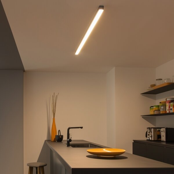 Plafonieră LED ALLDAY BASIC, 20/30/40 W, 230 V, 2700/4000/6000 K, 120 cm, negru