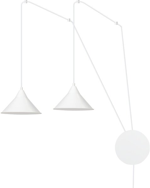 Emibig Abramo lampă suspendată 2x15 W alb 159/2
