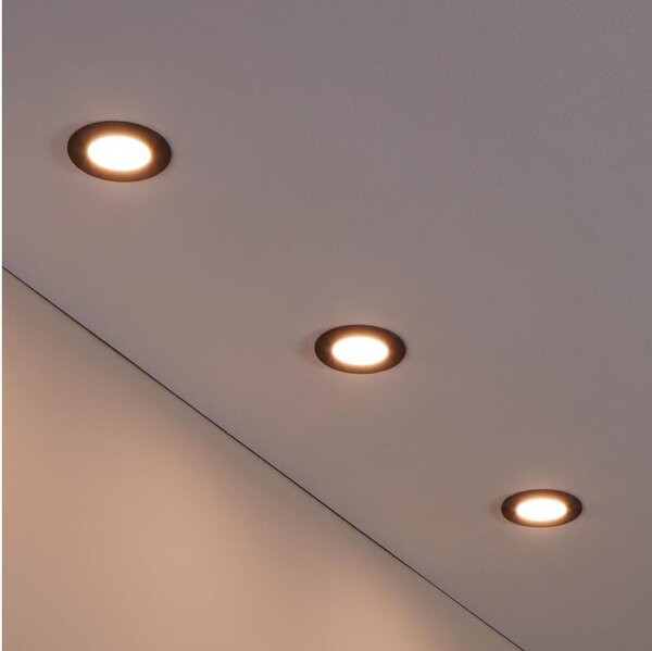Eglo 31743 - Set 3x corpuri de iluminat LED reglabile FUEVA-Z, LED/2,8W/230V, IP44, negru
