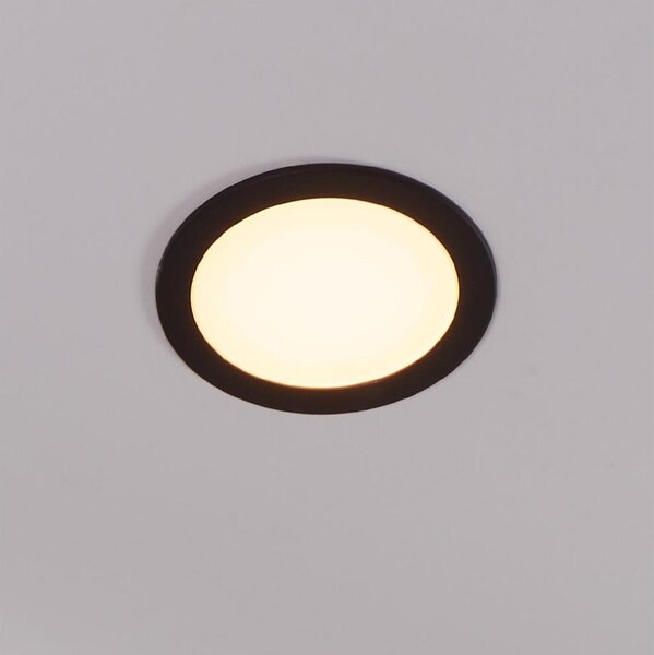 Eglo 31744 FUEVA-Z - Lampă LED dimabilă pentru baie, 10,5W/230V, IP44, negru