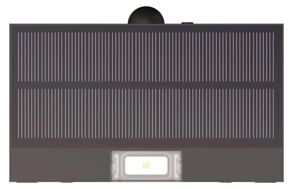 Proiector LED solar cu senzor de mișcare LED/3,7V 1200mAh 4000K IP65 negru