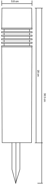 SET 4x lampă LED solară Globo 33269-4 LED/0,06W/3,2V IP44