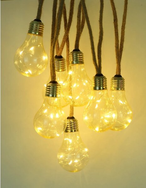 Lanț LED solar decorativ Globo 33694-10 50xLED/0,06W/3,2V IP44