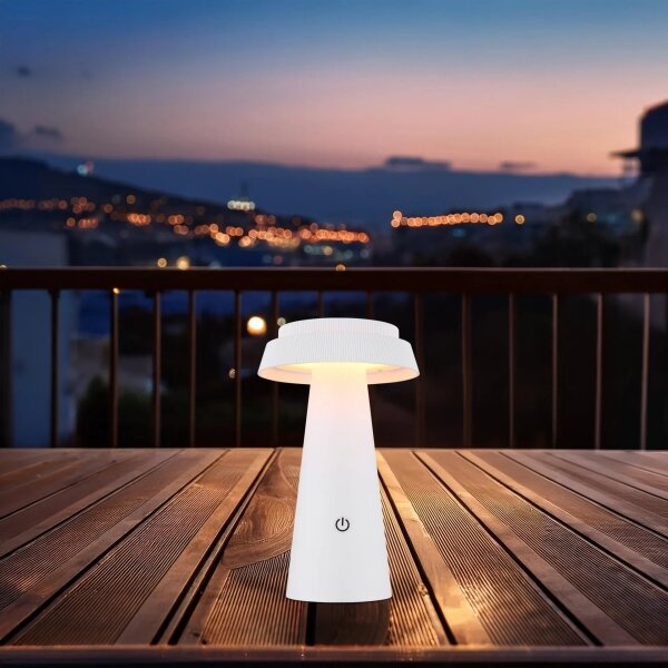 Lampă LED solară tactilă dimabilă Globo 36624W LED/4W/3,7W IP54 alb