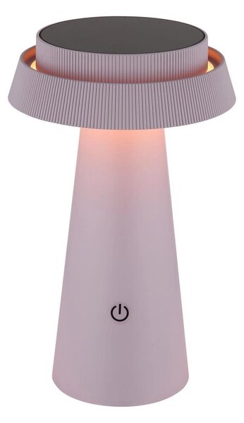 Lampă LED solară tactilă dimabilă Globo 36624P LED/4W/3,7W IP54 roz