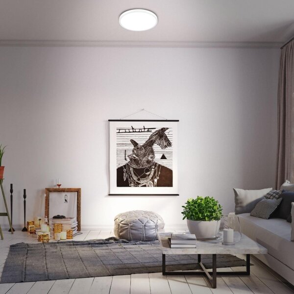 Plafonieră LED RGBW dimabilă Briloner 3709-016 LED/22W/230V alb + telecomandă