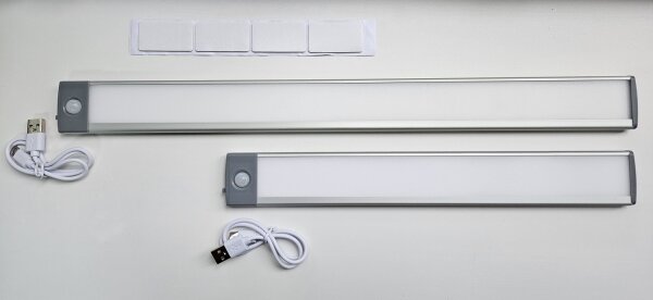 Corp de iluminat LED reîncărcabil cu senzor pentru corpuri de mobilă LED/2,5W/5V USB 800 mAh 4200K 32,5 cm