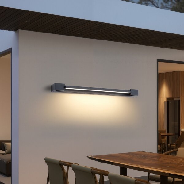 Brilagi - Aplică LED de perete pentru exterior AQUA LINE LED/24W/230V 90 cm IP44 antracit CRI 90