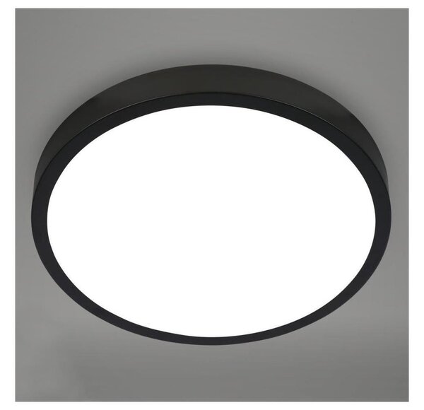 Plafonieră LED RGBW dimabilă Briloner 3709-015 LED/22W/230V negru + telecomandă
