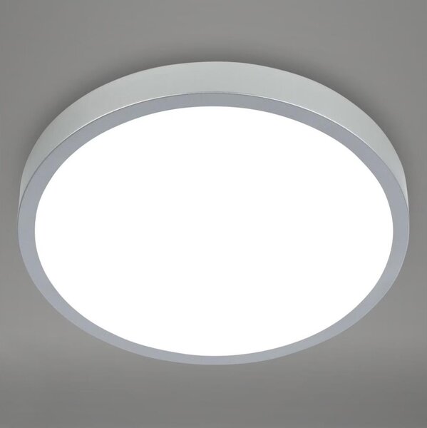 Plafonieră LED RGBW dimabilă Briloner 3709-014 LED/22W/230V argintiu + telecomandă