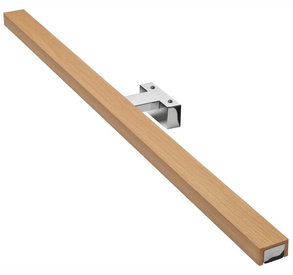Aplică LED pentru oglindă Brilagi WOODY MIRROR LED/15W/230V IP44 stejar/crom