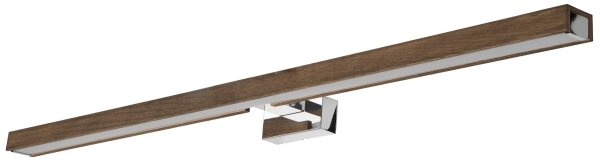 Aplică LED pentru oglindă Brilagi WOODY MIRROR LED/15W/230V IP44 stejar/crom
