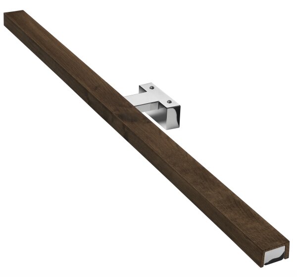 Aplică LED pentru oglindă Brilagi WOODY MIRROR LED/15W/230V IP44 stejar/crom