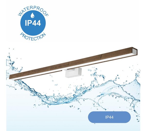 Aplică LED pentru oglindă Brilagi WOODY MIRROR LED/15W/230V IP44 stejar/alb