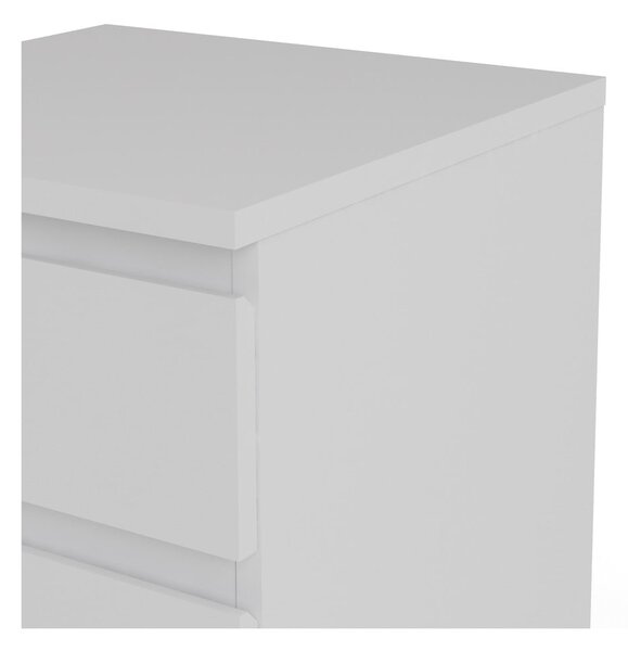 Comodă albă înaltă 40x107 cm Nova – Tvilum