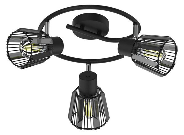Spot Prezent 27518 PONTEO 3xE27/40W/230V negru