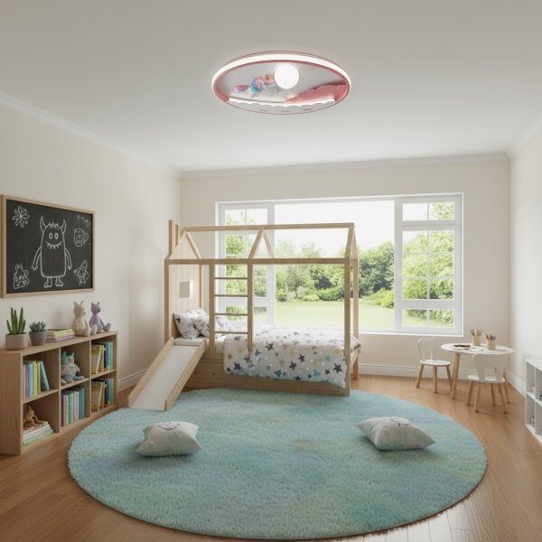Brilagi - Plafonieră LED reglabilă pentru copii UNICORN/68W/230V 3000-6000K + telecomandă