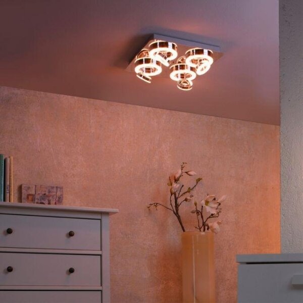 Spot LED RGBW dimabil JUST LIGHT. 14662-17 TIM 4xLED/5,9/230V + telecomandă
