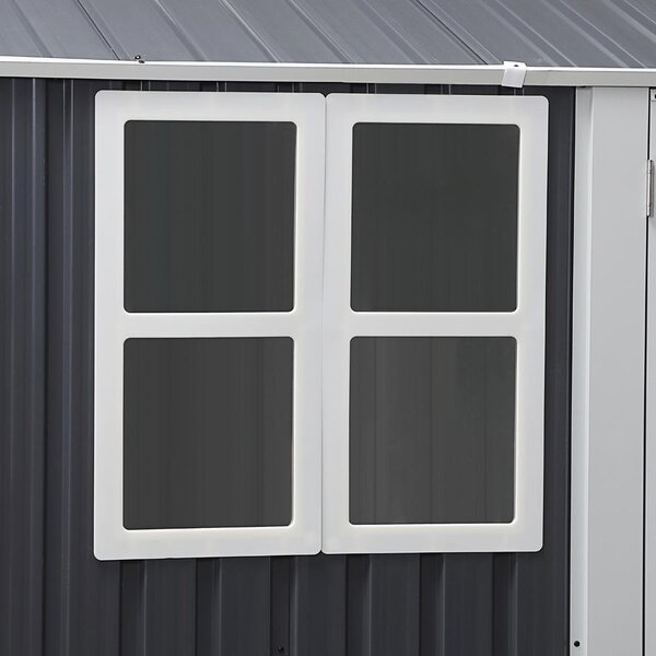 Căsuță de grădină Avenberg NORMAN 2,45 × 1,75 m, GRI/ALBĂ