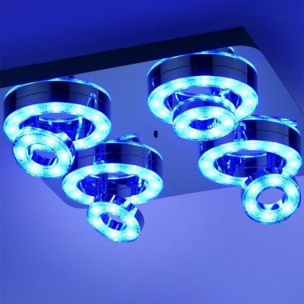 Spot LED RGBW dimabil JUST LIGHT. 14662-17 TIM 4xLED/5,9/230V + telecomandă