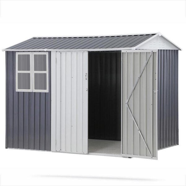 Căsuță de grădină Avenberg NORMAN 2,45 × 1,75 m, GRI/ALBĂ