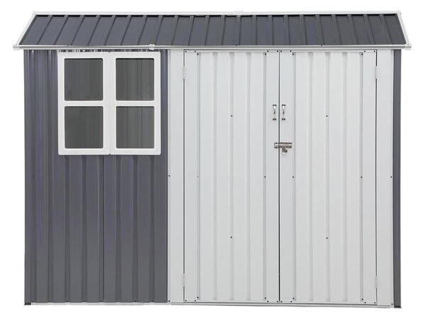 Căsuță de grădină Avenberg NORMAN 2,45 × 1,75 m, GRI/ALBĂ