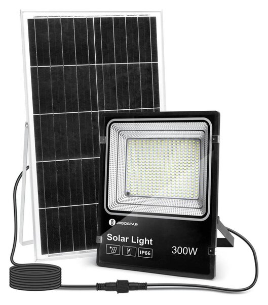 Proiector LED solar dimabil Aigostar LED/300W/3,2V IP65 + telecomandă
