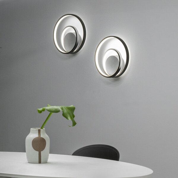 Aplică LED dimabilă Ideal Lux OZ LED/28W/230V CRI 90 negru