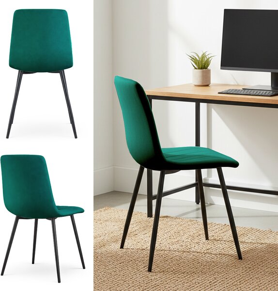 Set 6 scaune de sufragerie Lingoo (verde închis). Promo -12%. 1152321
