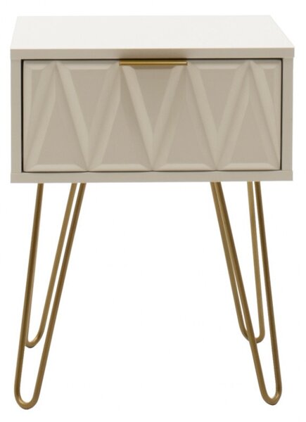 Noptiera Isla Alb 42x35x55 cm
