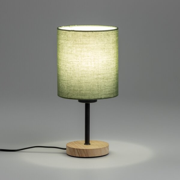 Lampă de masă Brilagi NUBILA WOOD 1xE27/25W/230V stejar/negru