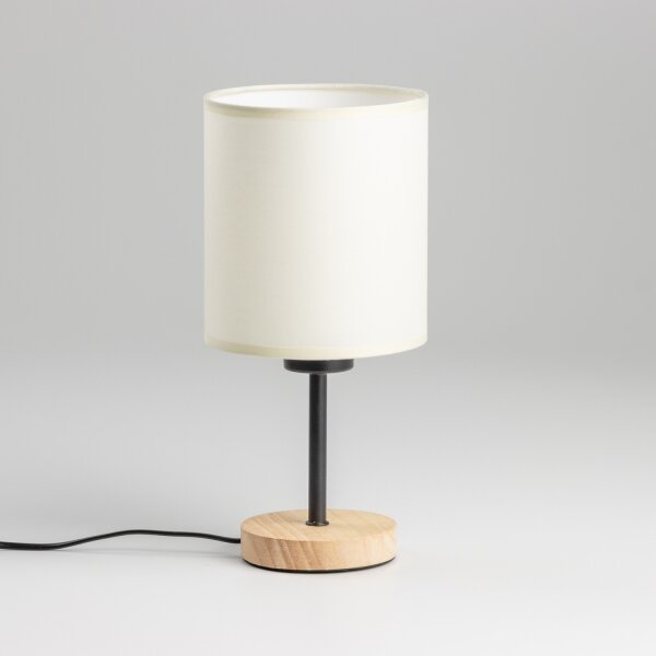 Lampă de masă Brilagi NUBILA WOOD 1xE27/25W/230V stejar/negru/crem