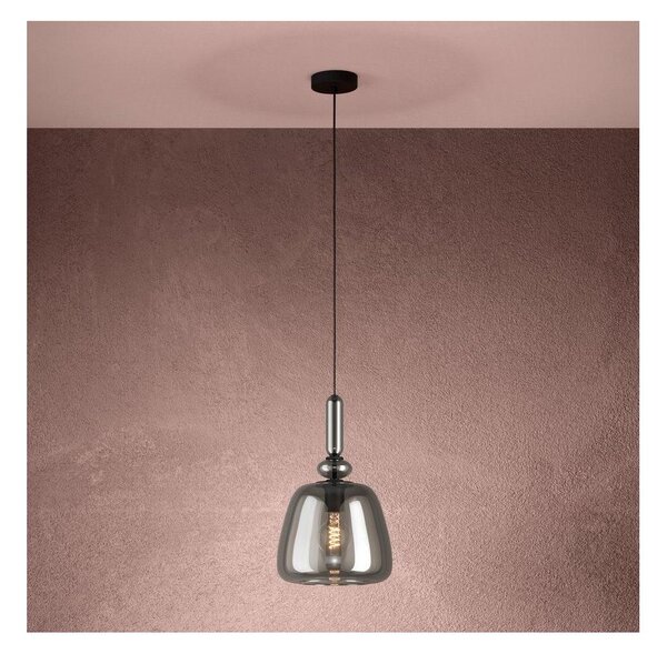 Lustră pe cablu Eglo 39997 BOVINO 1xE27/40W/230V fumuriu