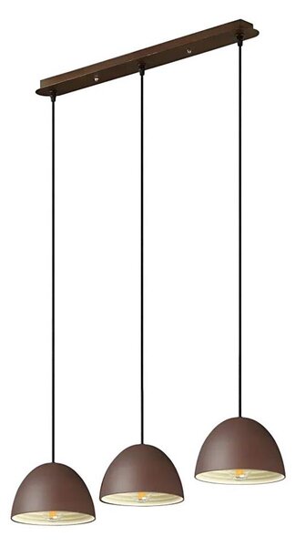 Lustră pe cablu Ideal Lux FOLK 3xE27/60W/230V maro