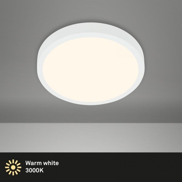 Plafonieră LED Briloner 3700-016 RUNA LED/16W/230V 3000K d. 28 cm alb