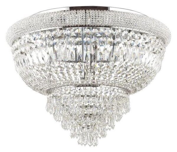 Plafonieră de cristal Ideal Lux DUBAI 24xE14/28W/230V d. 78 cm crom