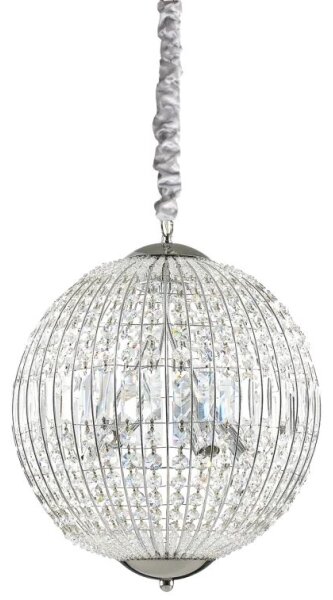Lustră LED de cristal pe lanț Ideal Lux LUXOR 6xG9/3W/230V d. 40 cm transparent