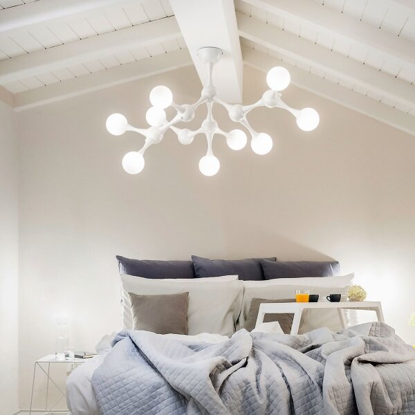 Lustră LED aplicată Ideal Lux NODINO 9xG9/3W/230V alb