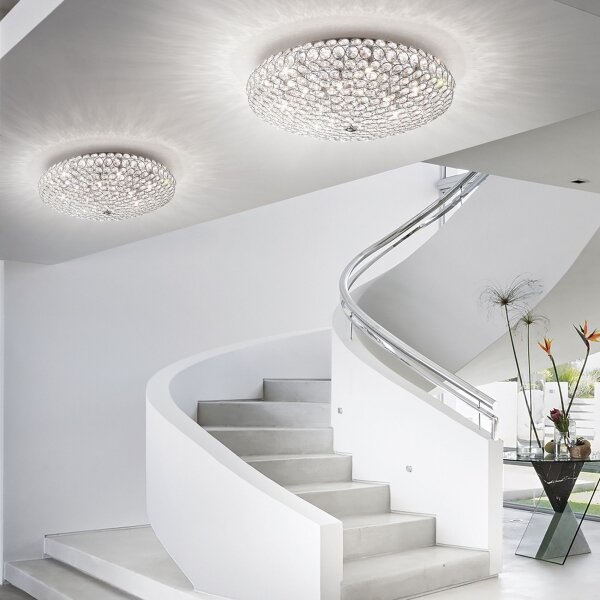 Plafonieră LED de cristal Ideal Lux KING 5xG9/3W/230V d. 38 cm crom