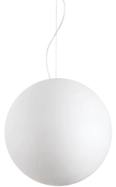 Lustră pe cablu Ideal Lux CARTA 1xE27/25W/230V d. 50 cm alb