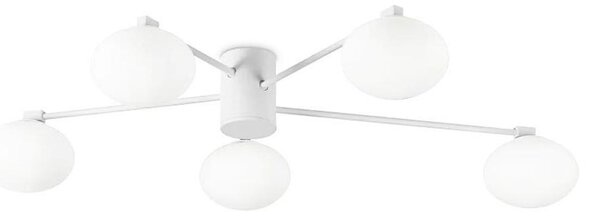 Lustră LED aplicată Ideal Lux HERMES 5xG9/3W/230V d. 90 cm alb