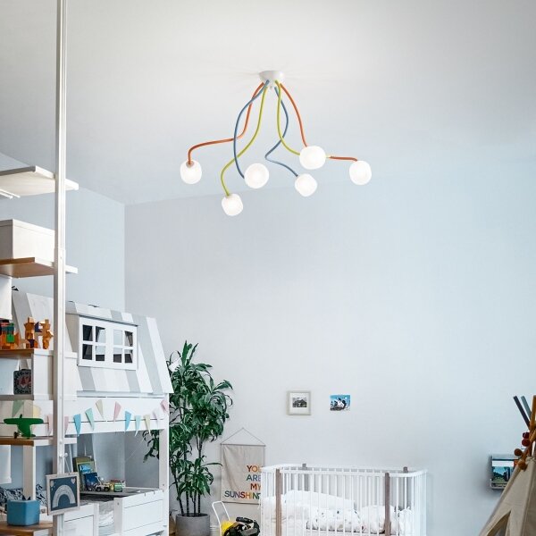 Lustră LED flexibilă aplicată Ideal Lux OCTOPUS 6xG9/3W/230V colorat