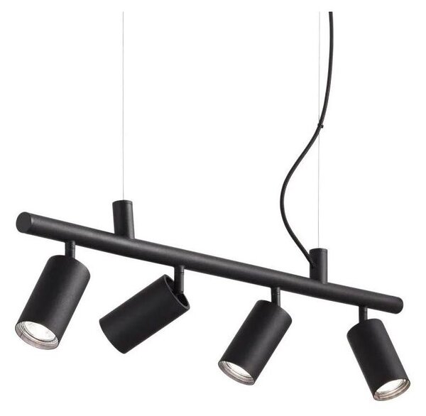 Lustră LED pe cablu Ideal Lux DYNAMITE 4xGU10/7W/230V CRI 90 negru