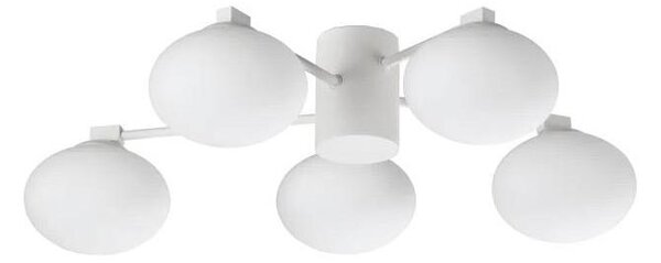Lustră LED aplicată Ideal Lux HERMES 5xG9/3W/230V d. 60 cm alb