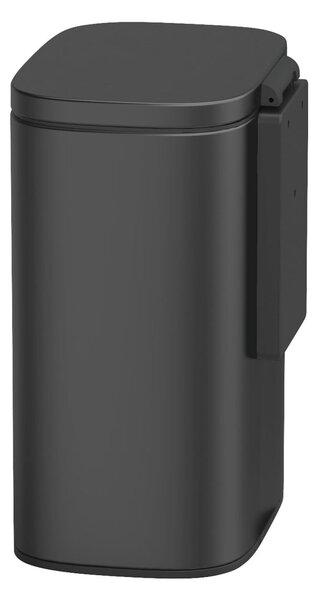 Coș de gunoi din inox Wenko Sare, negru