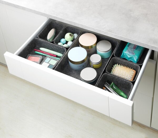 Set de 7 organizatoare Wenko gri