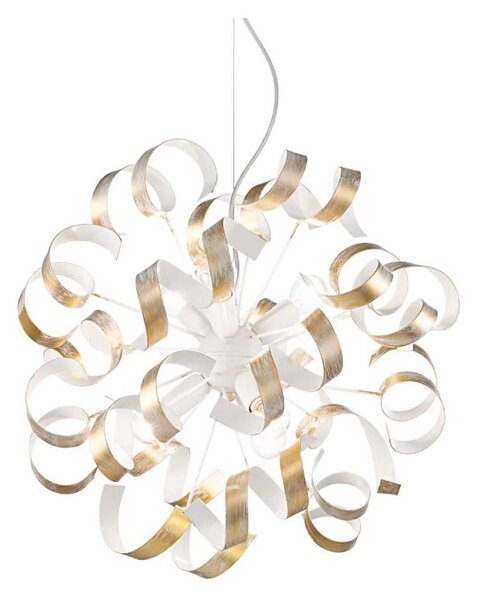 Lustră pe cablu Ideal Lux VORTEX 6xE14/40W/230V d. 53 cm auriu/patină