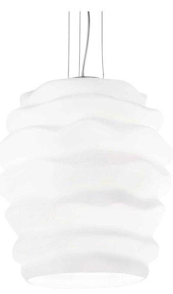 Lustră pe cablu Ideal Lux KARMA 1xE27/60W/230V d. 38 cm alb